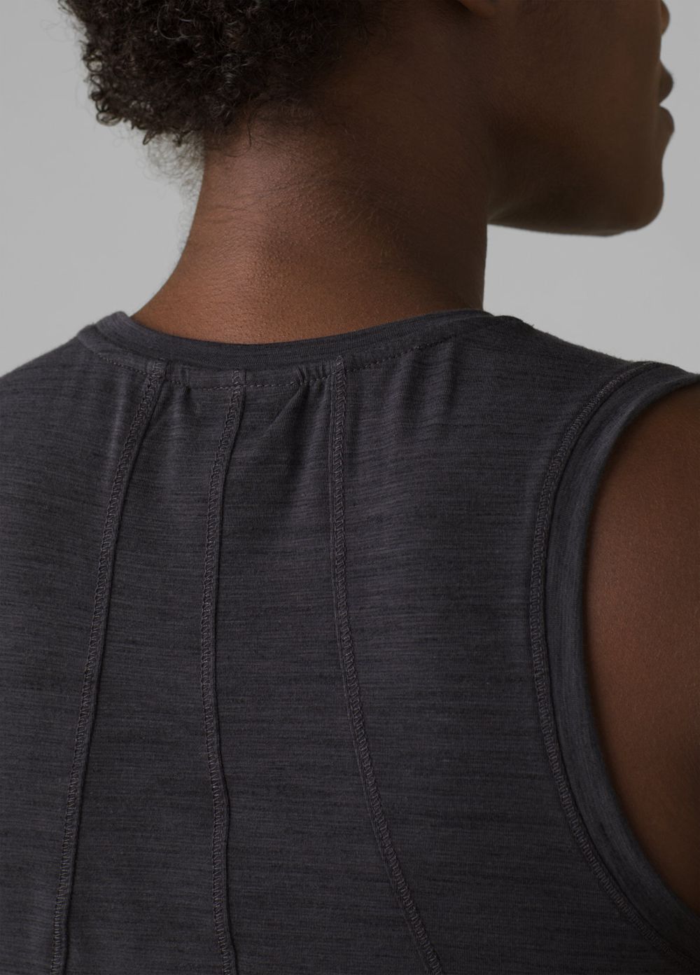 Black Women's PrAna Sol Protect Tank Top | 84360-EJVM