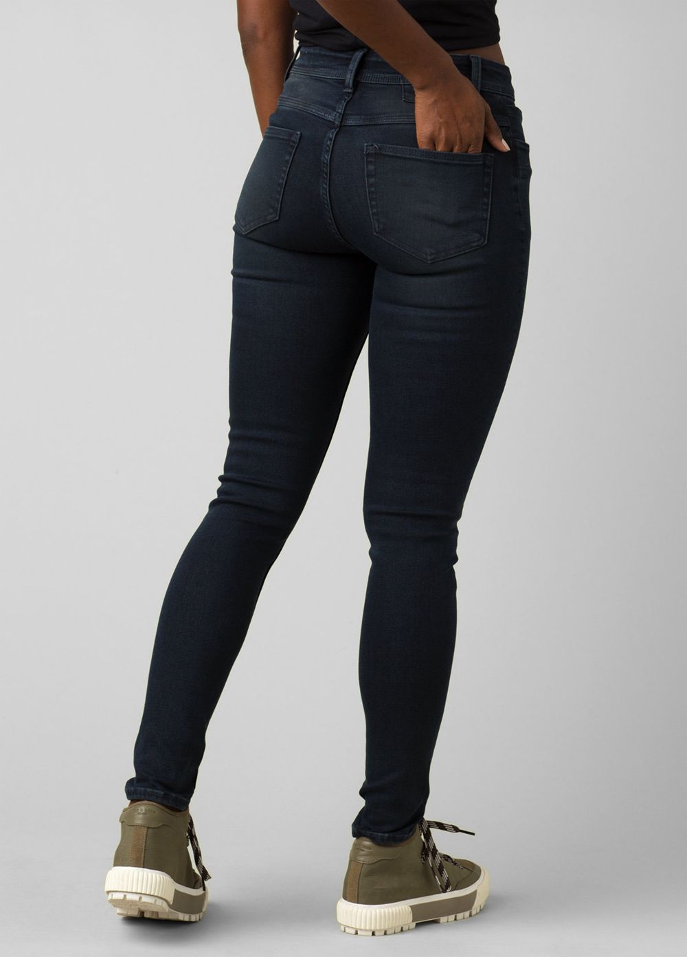 Black Women's PrAna Soma Jeans | 83104-FHWV