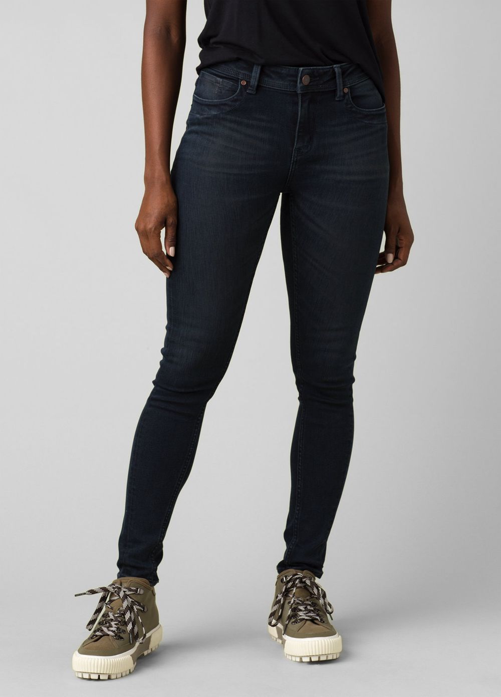 Black Women\'s PrAna Soma Jeans | 83104-FHWV