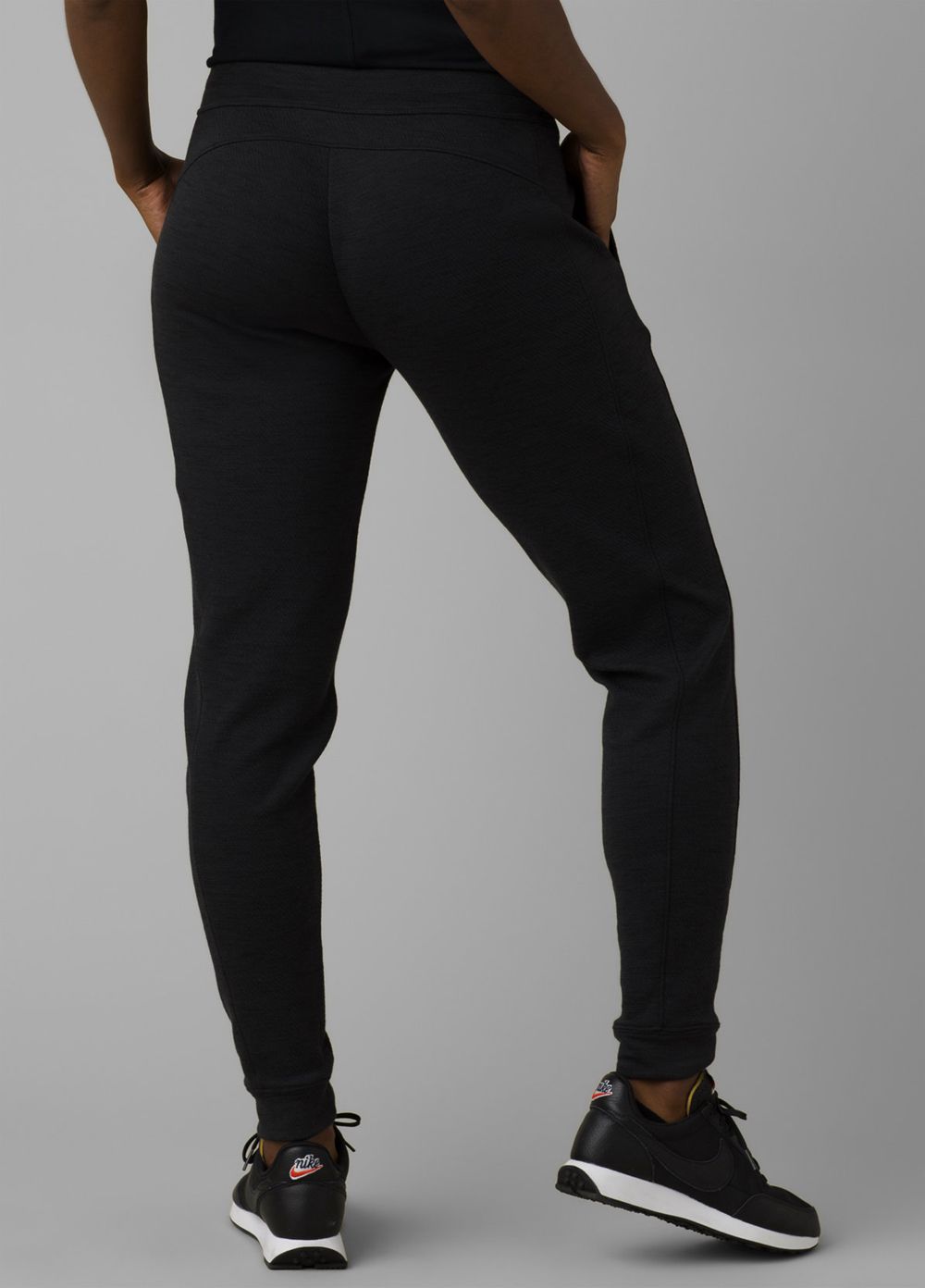 Black Women's PrAna Sunrise Jogger Leggings | 93526-RUXW