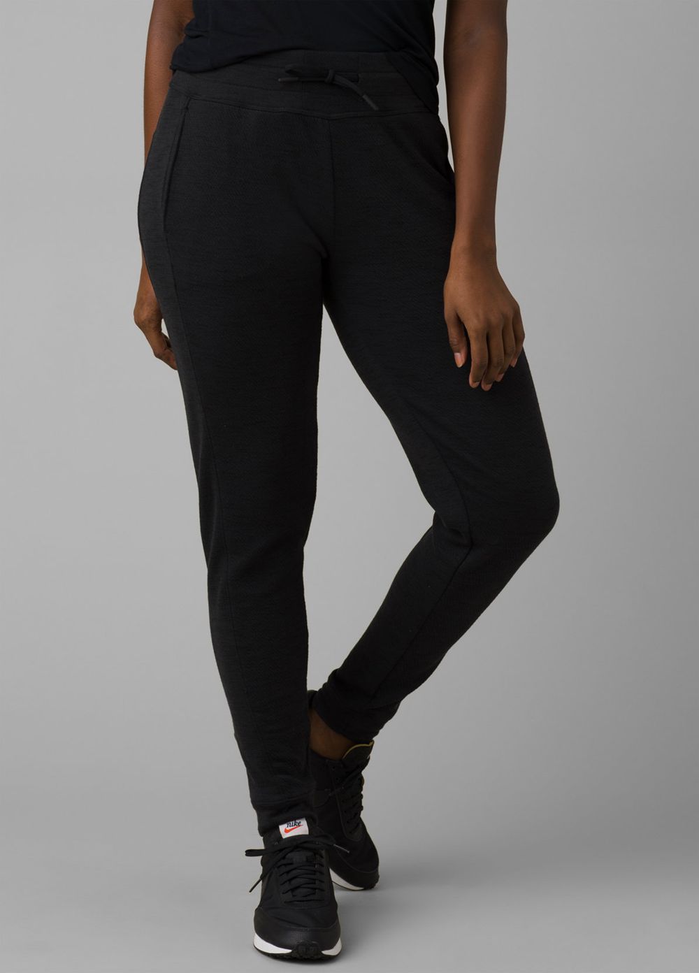 Black Women\'s PrAna Sunrise Jogger Leggings | 93526-RUXW