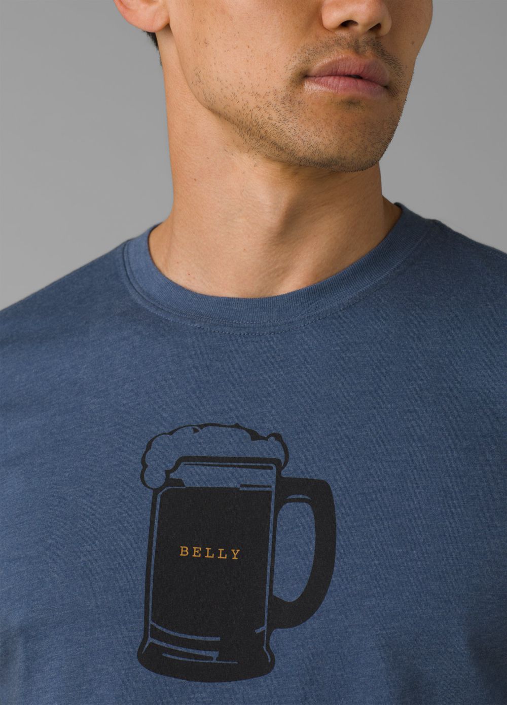 Blue Men's PrAna Beer Belly Journeyman T-Shirts | 07328-IASP