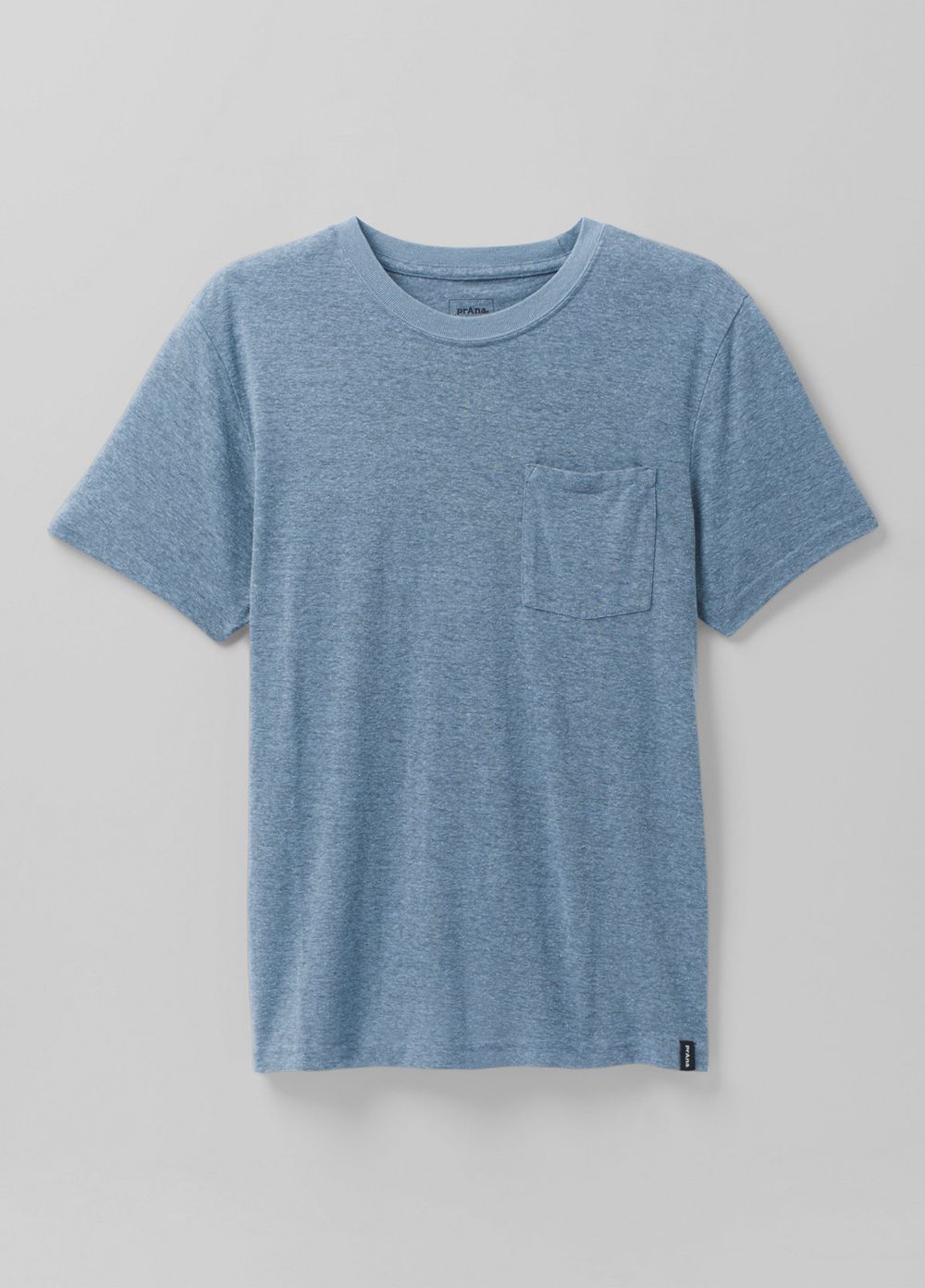 Blue Men's PrAna Cardiff Short Sleeve Pocket T-Shirts | 18032-WKUQ