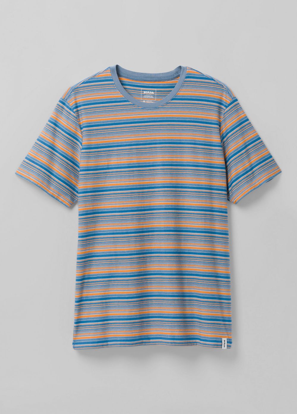 Blue Men's PrAna Cooper Point Crew T-Shirts | 03419-ZFEQ