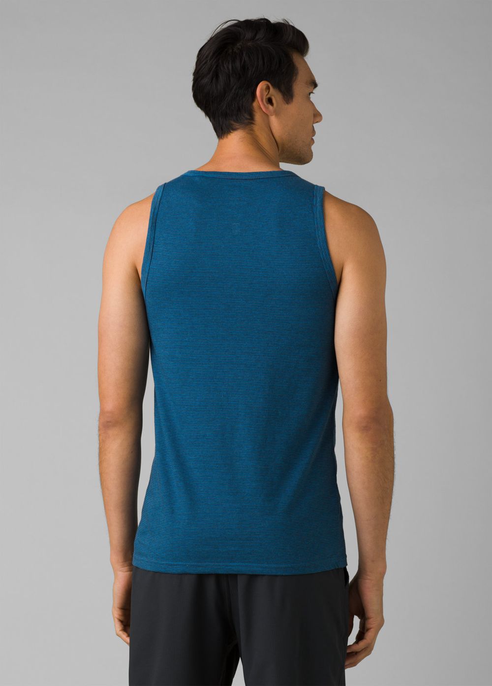 Blue Men's PrAna Cotton Tank Top | 73264-UWPE