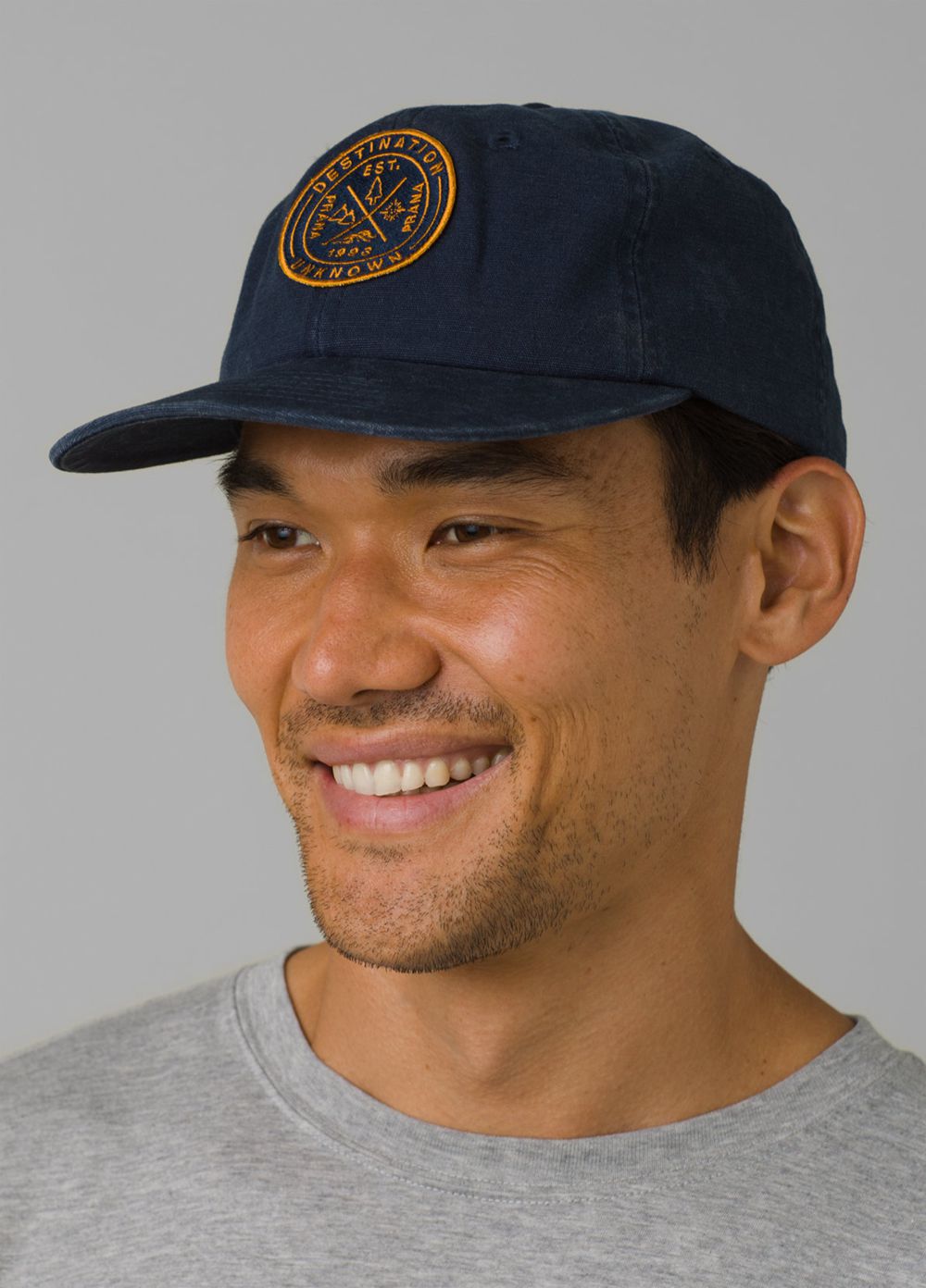 Blue Men's PrAna Craneway Patch Hats | 59247-FGHR