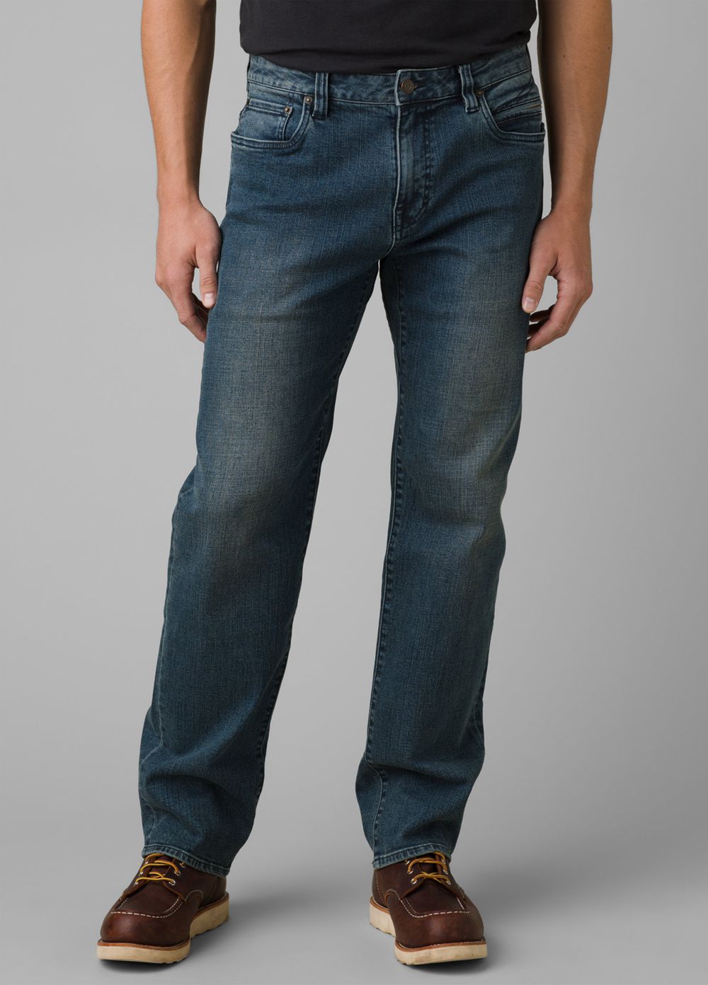 Blue Men\'s PrAna Hillgard Jeans | 49673-PJVQ