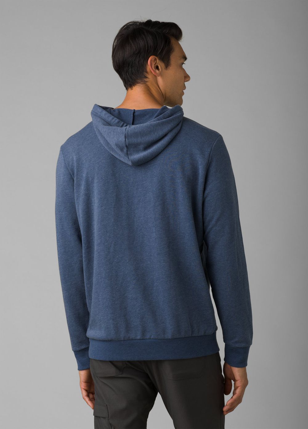 Blue Men's PrAna Journeyman Hoodie | 83614-SBKO