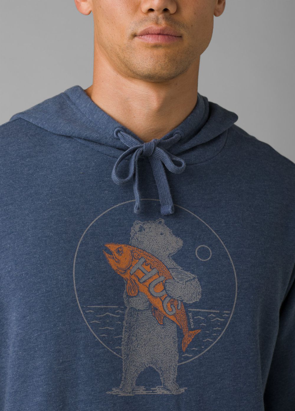 Blue Men's PrAna Journeyman Hoodie | 83614-SBKO