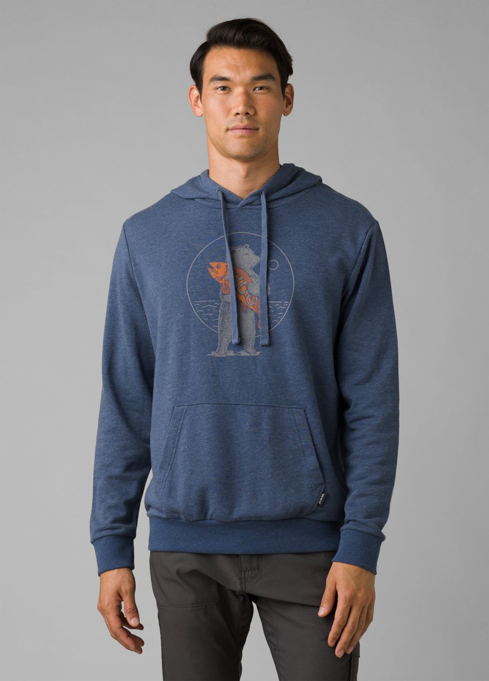 Blue Men\'s PrAna Journeyman Hoodie | 83614-SBKO