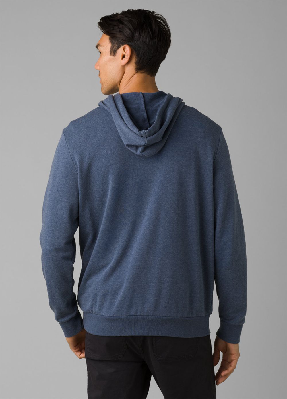 Blue Men's PrAna Patch Hoodie | 97264-KQCY