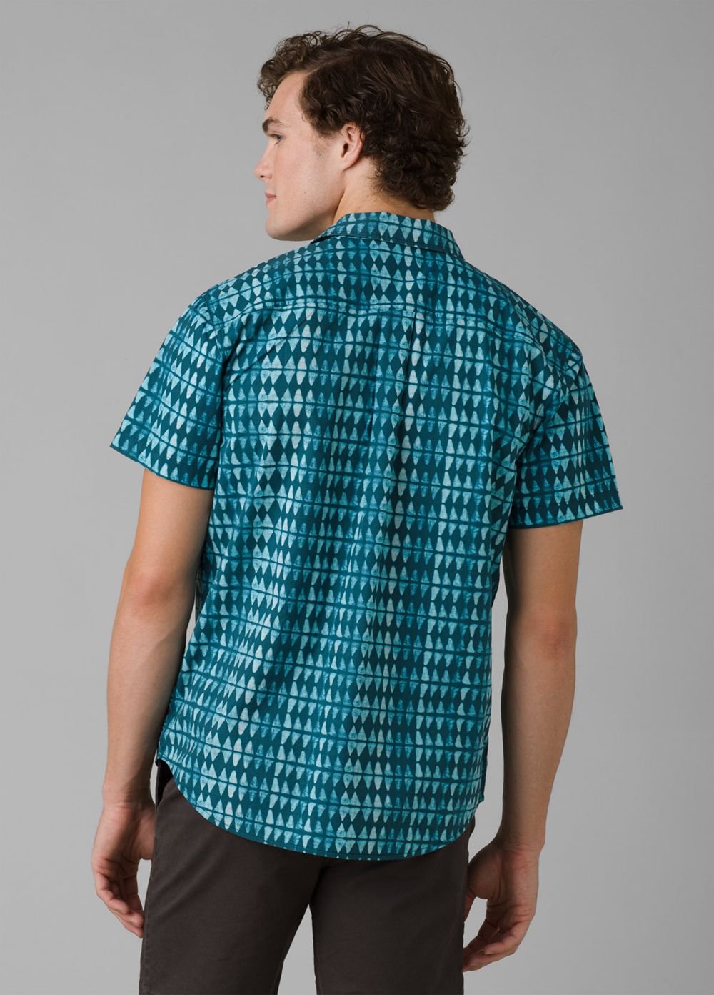 Blue Men's PrAna Roots Studio Shirts | 09372-REAN