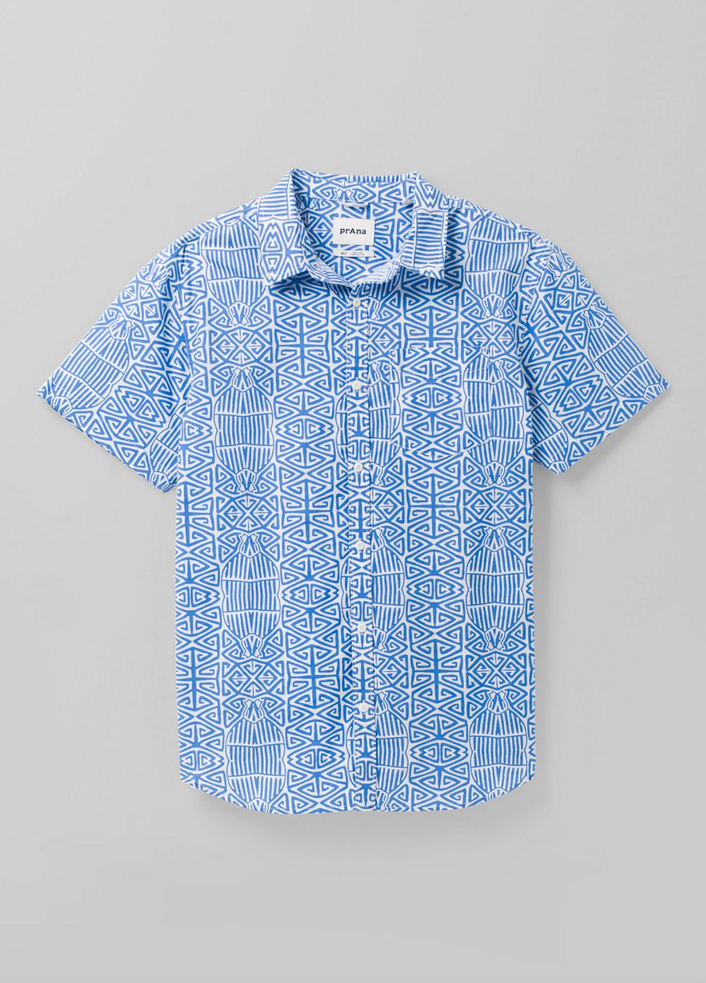 Blue Men's PrAna Roots Studio Shirts | 81963-JSRC