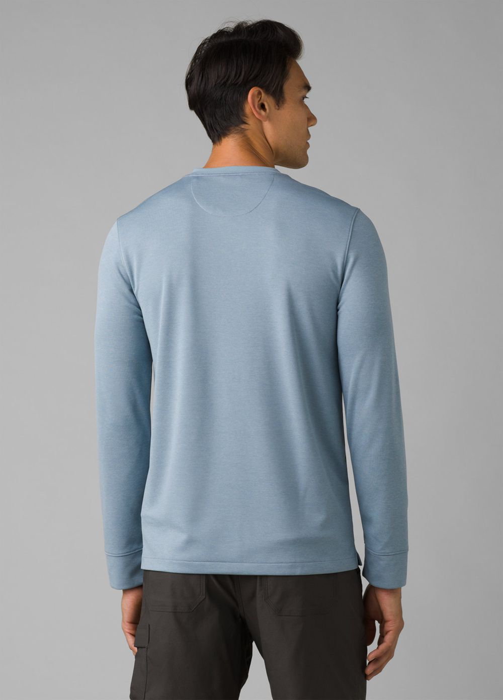 Blue Men's PrAna Sol Defender Henley T-Shirts | 85690-FBTU