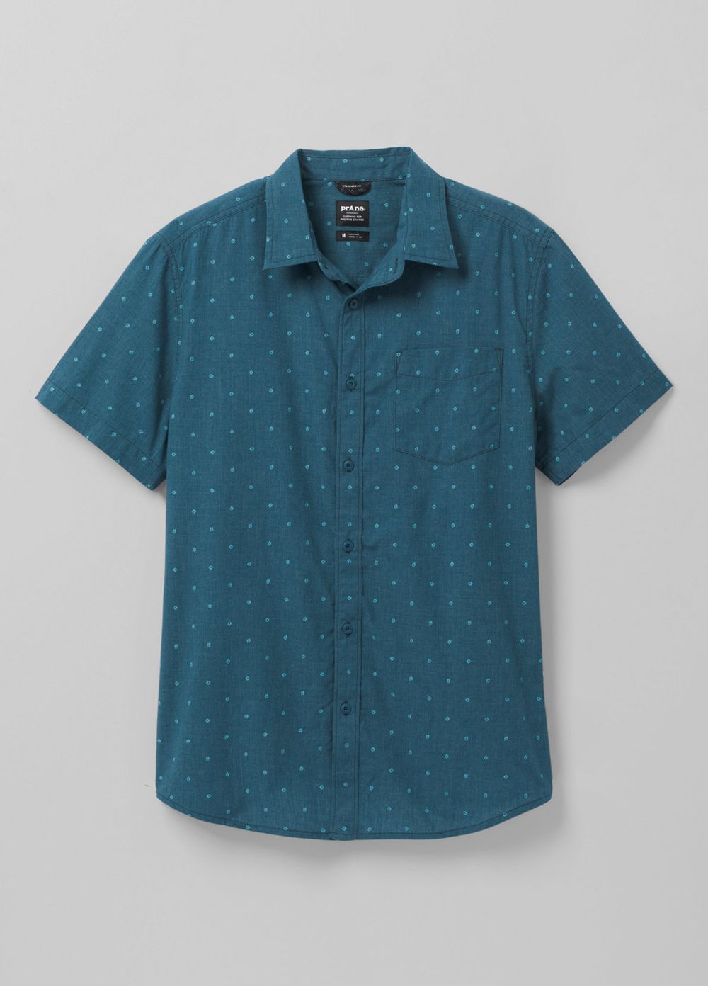 Blue Men's PrAna Tinline Shirts | 37169-ORJE