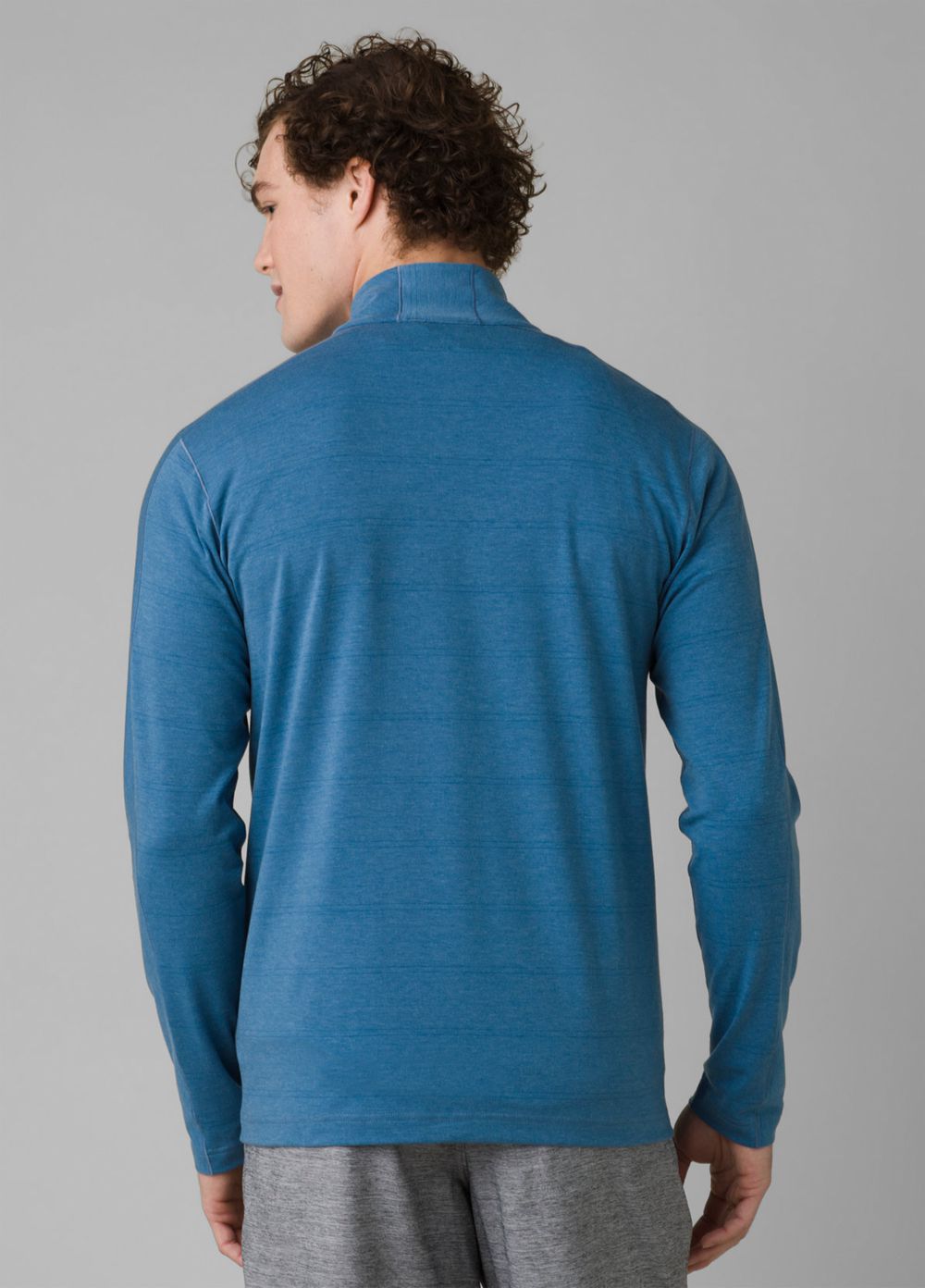 Blue Men's PrAna Watchtower 1/2 Zip Sweaters | 41927-SZGR