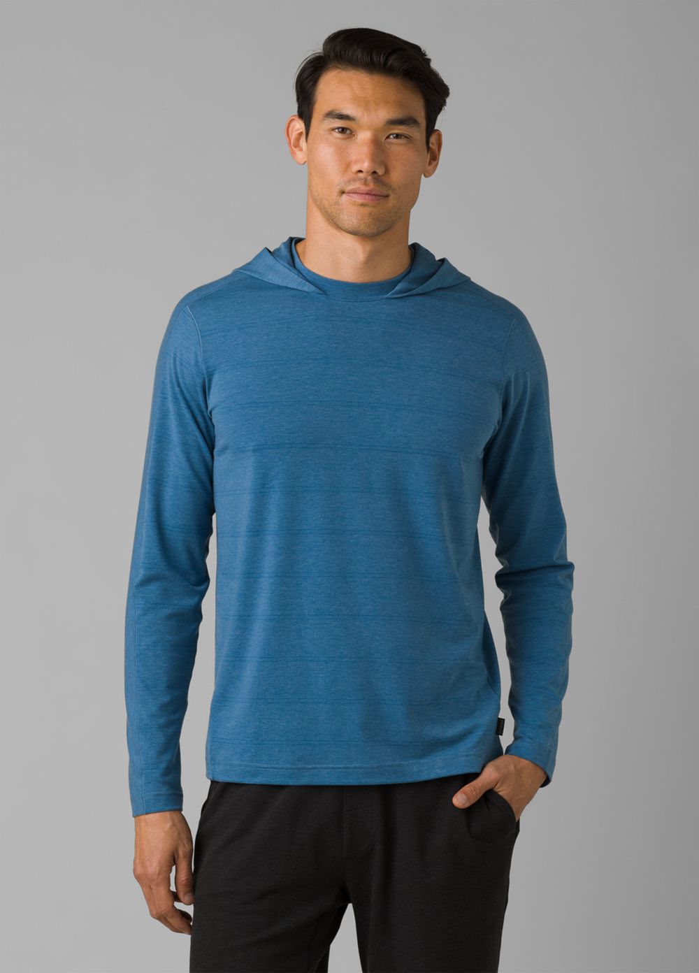 Blue Men\'s PrAna Watchtower Hoodie | 76938-KLIE