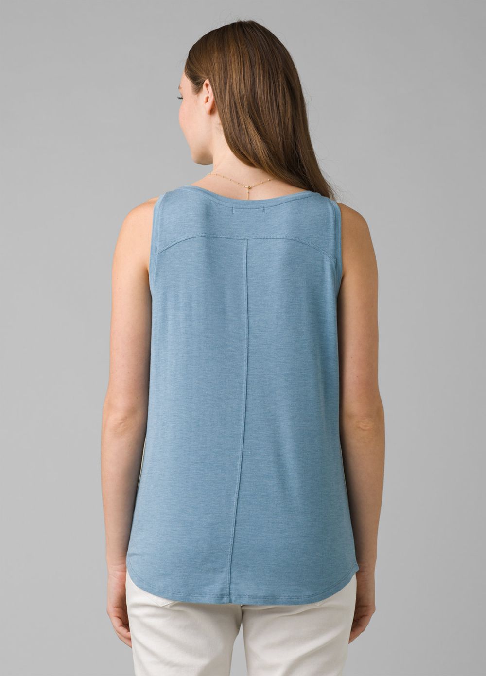 Blue Women's PrAna Foundation Scoop Neck Tank Top | 04162-PVRH