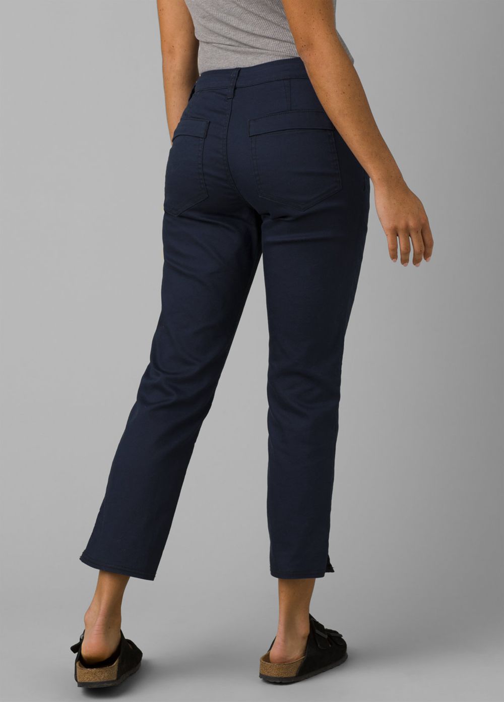 Blue Women's PrAna Kayla Crop Chino Pants | 35874-SKVZ