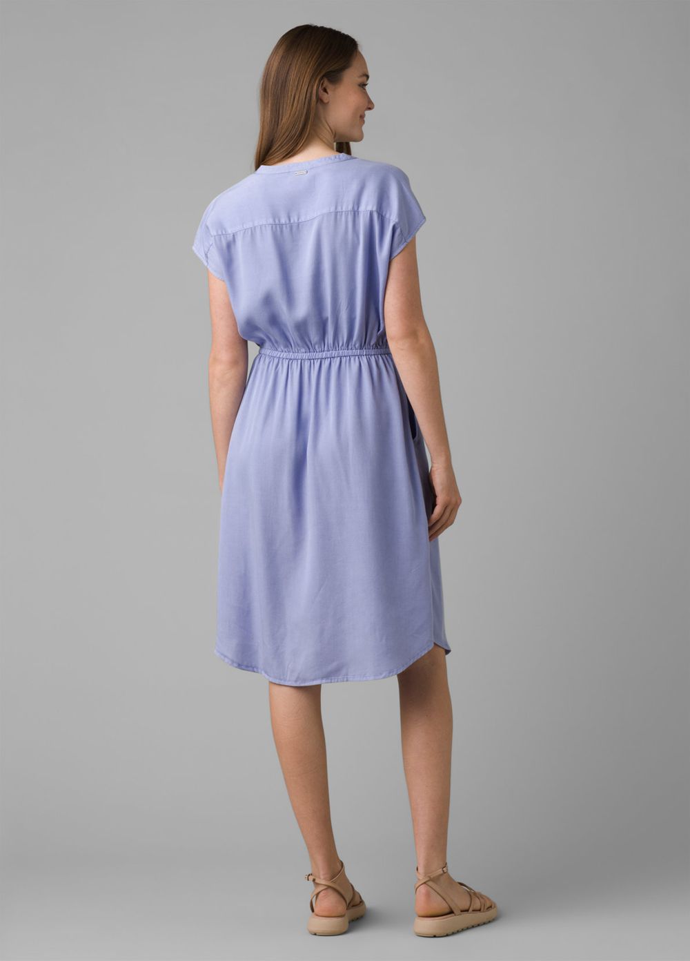 Blue Women's PrAna Lavendar Bay Dresses | 04892-EXTZ