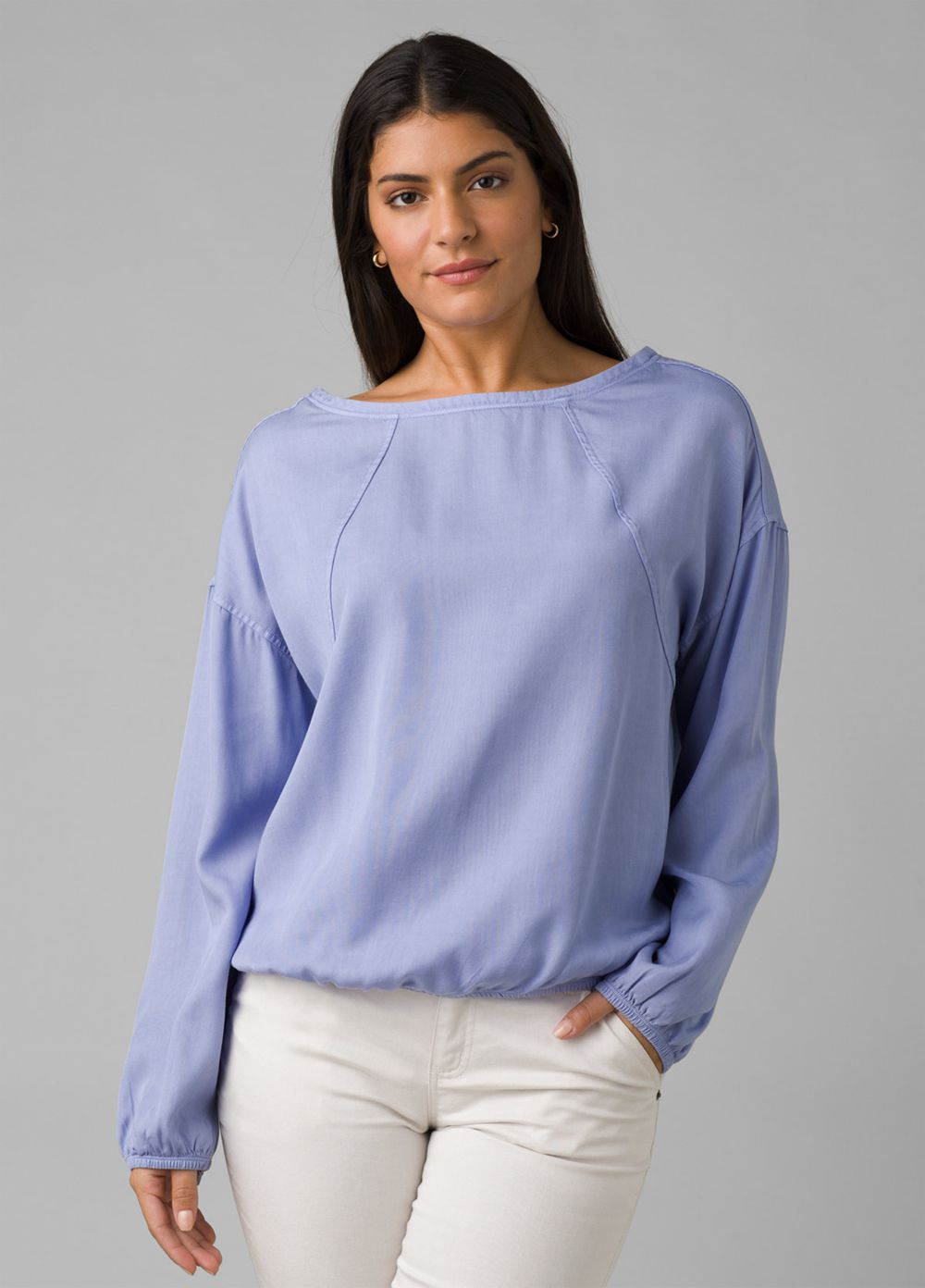 Blue Women\'s PrAna Lavendar Bay Shirts | 87692-NLWD