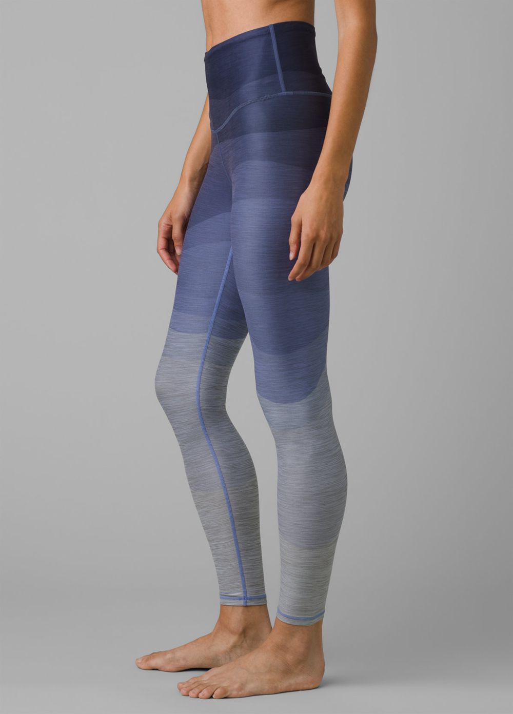 Blue Women's PrAna Layna 7/8 Leggings | 48356-GPIZ