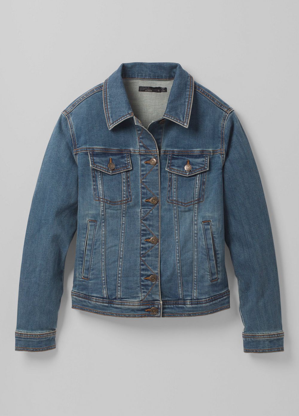 Blue Women's PrAna Slate Rim Denim Jackets | 67985-JXHQ