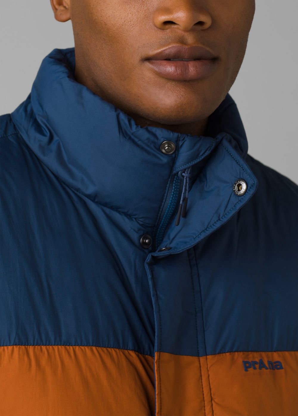 Brown Blue Men's PrAna North Palisade Jackets | 36820-OTEQ