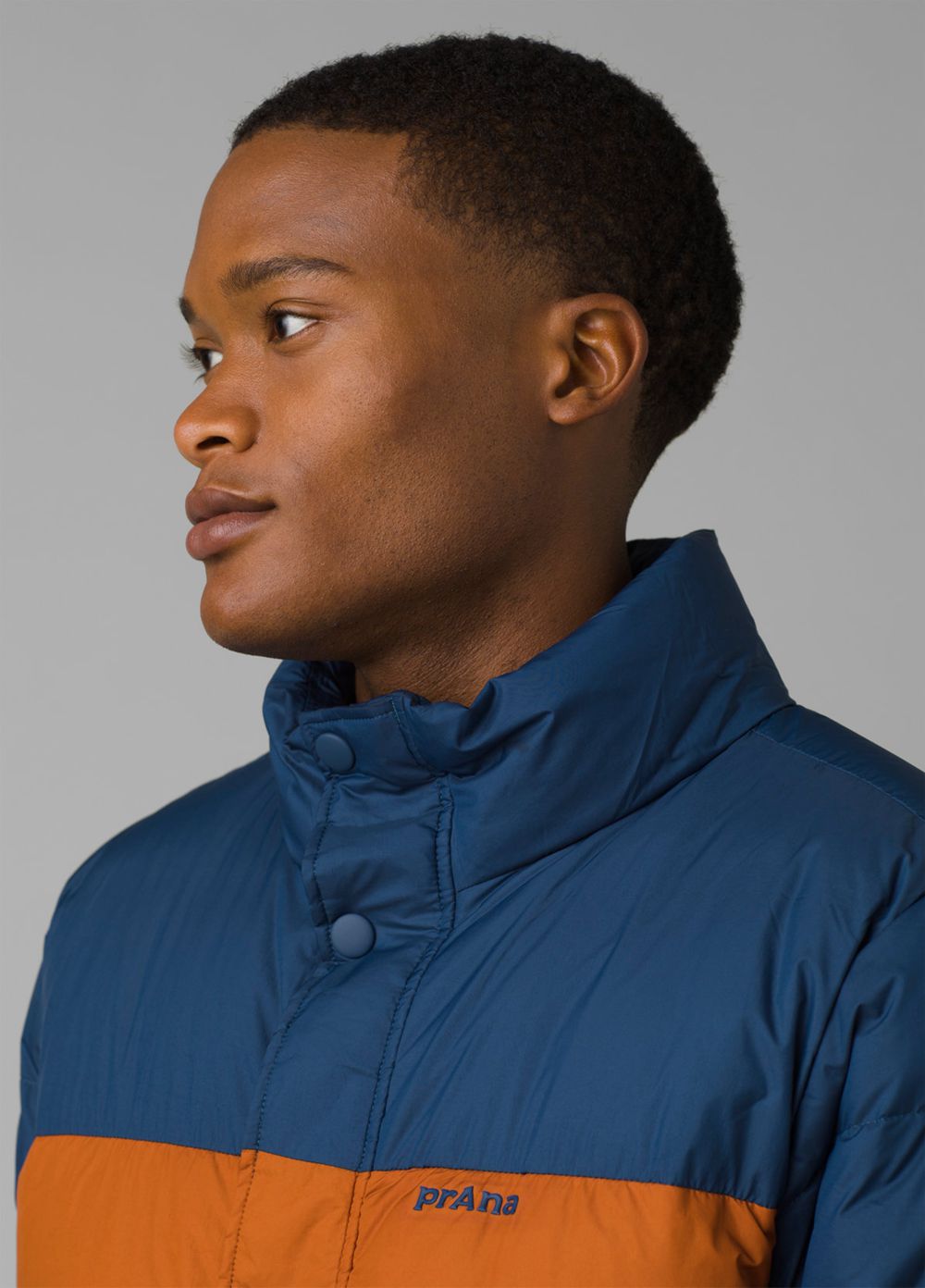 Brown Blue Men's PrAna North Palisade Jackets | 36820-OTEQ