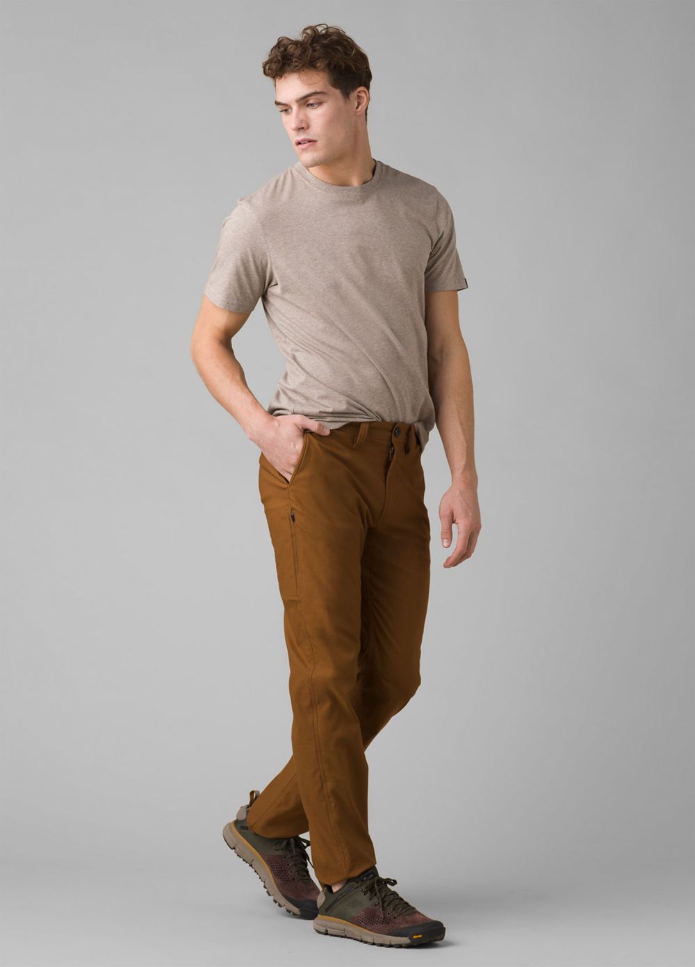 Brown Men's PrAna Alameda Pants | 10674-GZFM