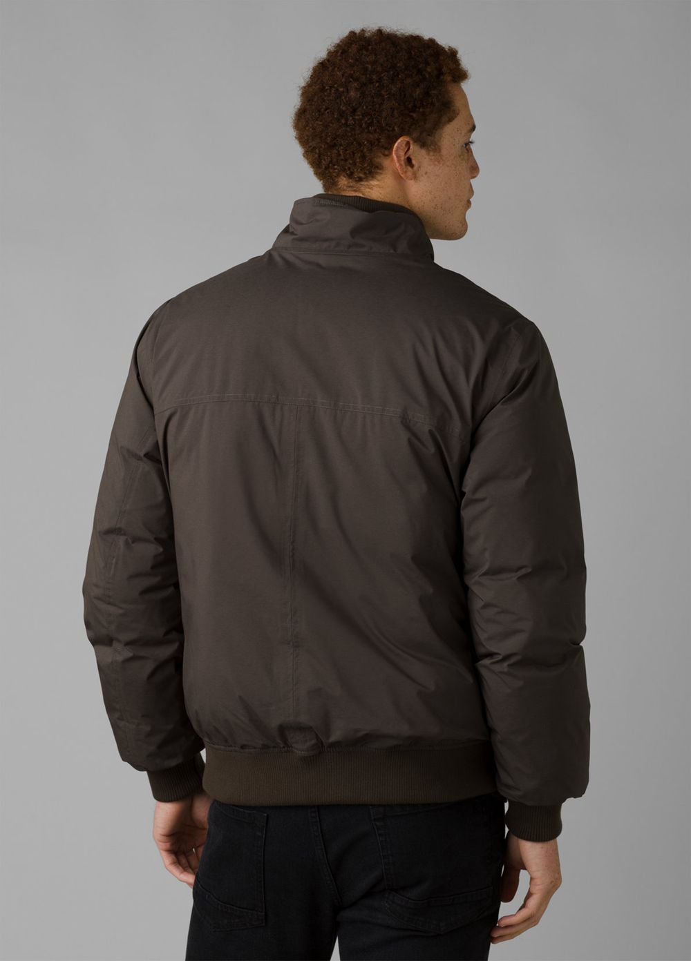 Brown Men's PrAna Baadwin Bomber Jackets | 34807-TEUJ