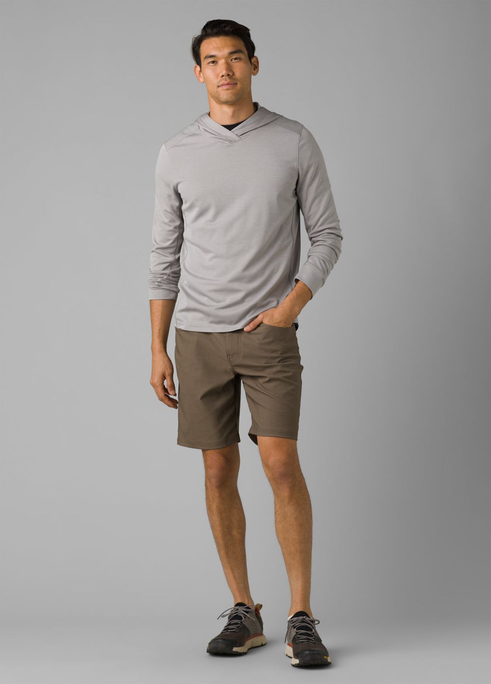 Brown Men's PrAna Brion II Shorts | 28065-FNHC