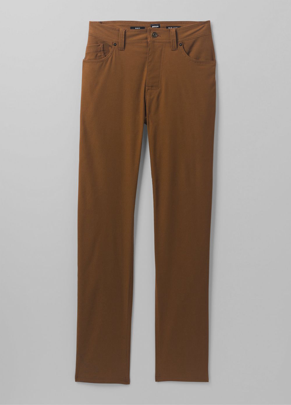 Brown Men's PrAna Brion Slim II Pants | 68093-DTHV