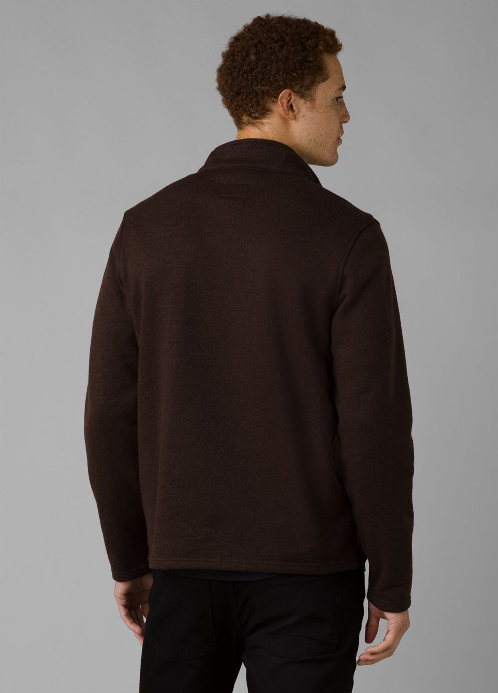 Brown Men's PrAna Brookland 1/4 Zip Sweaters | 52087-HJCR