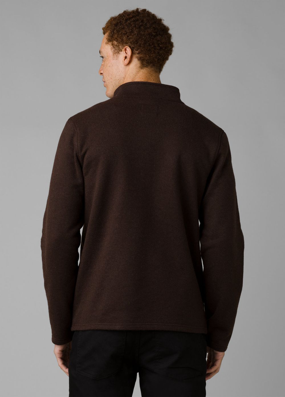 Brown Men's PrAna Brookland Sweater Jackets | 27438-WPOF