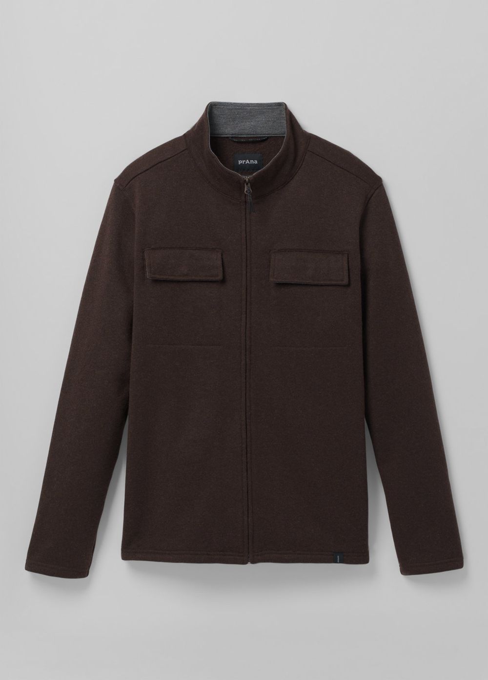 Brown Men's PrAna Brookland Sweater Jackets | 27438-WPOF