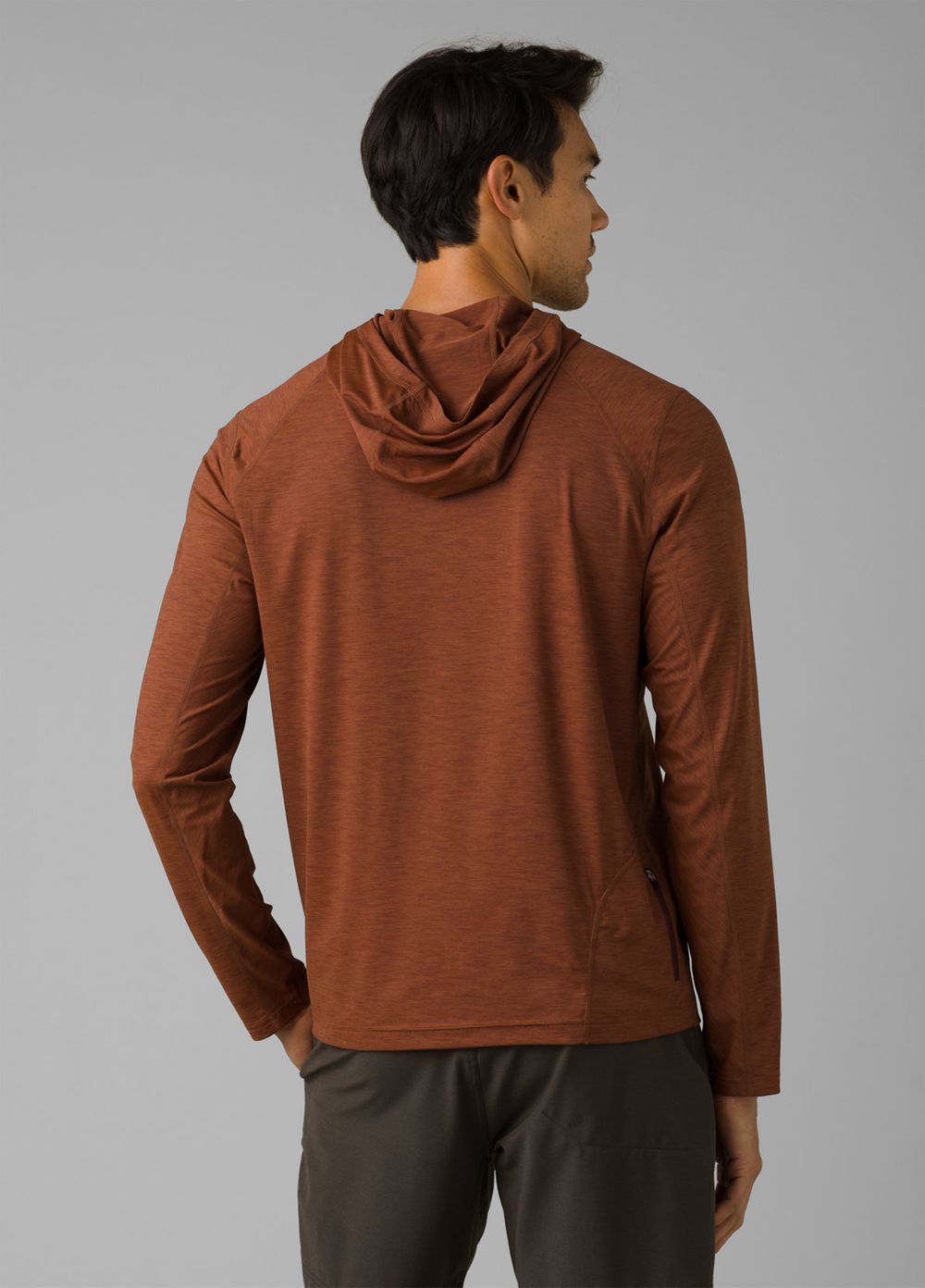 Brown Men's PrAna Calder Hoodie | 26548-BEKI