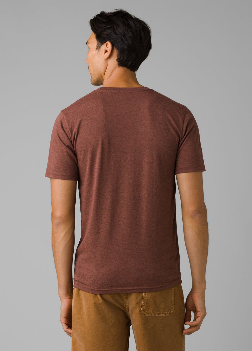 Brown Men's PrAna Camp Life Journeyman T-Shirts | 75690-QHYT