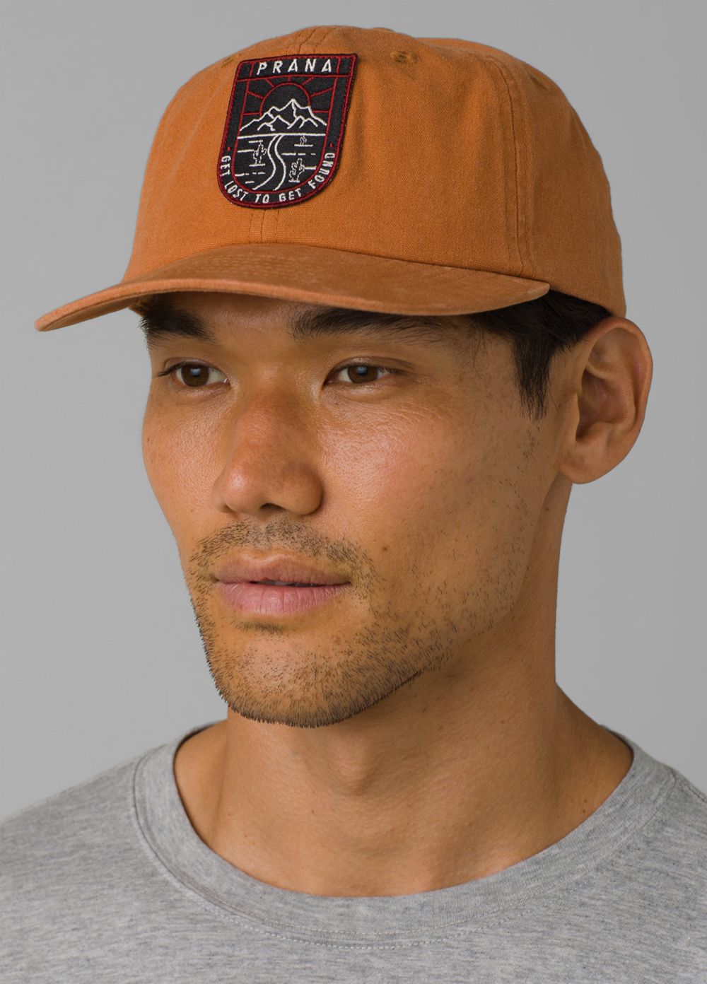 Brown Men's PrAna Craneway Patch Hats | 23641-HMYV