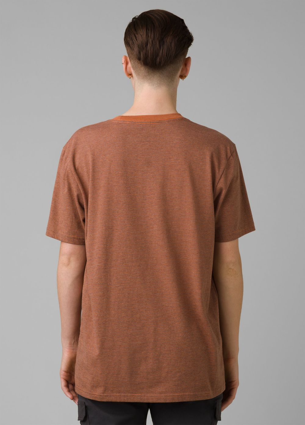 Brown Men's PrAna Crew Tall T-Shirts | 80492-PJRC