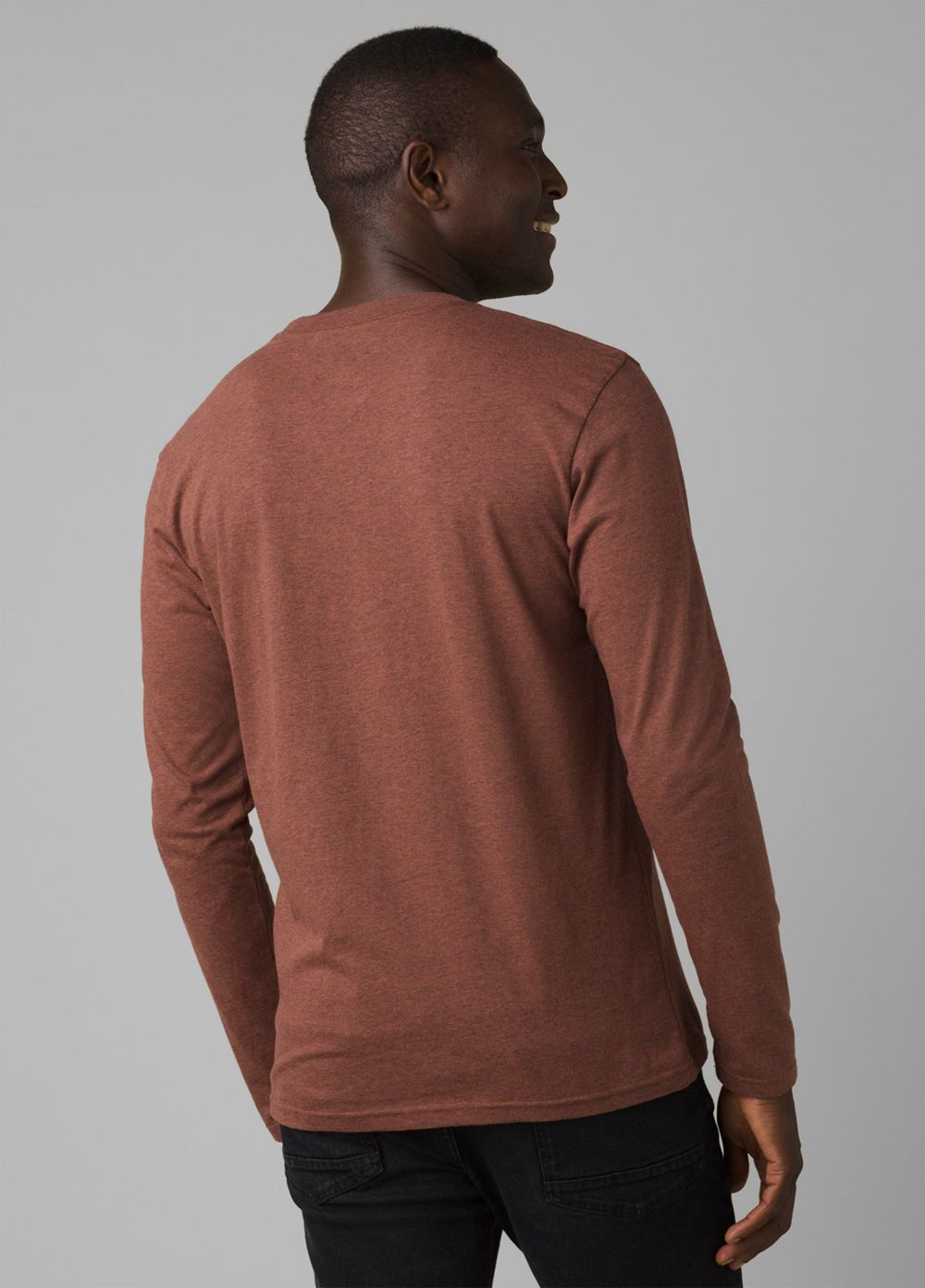 Brown Men's PrAna Journeyman Long Sleeve T-Shirts | 95128-ZYSX