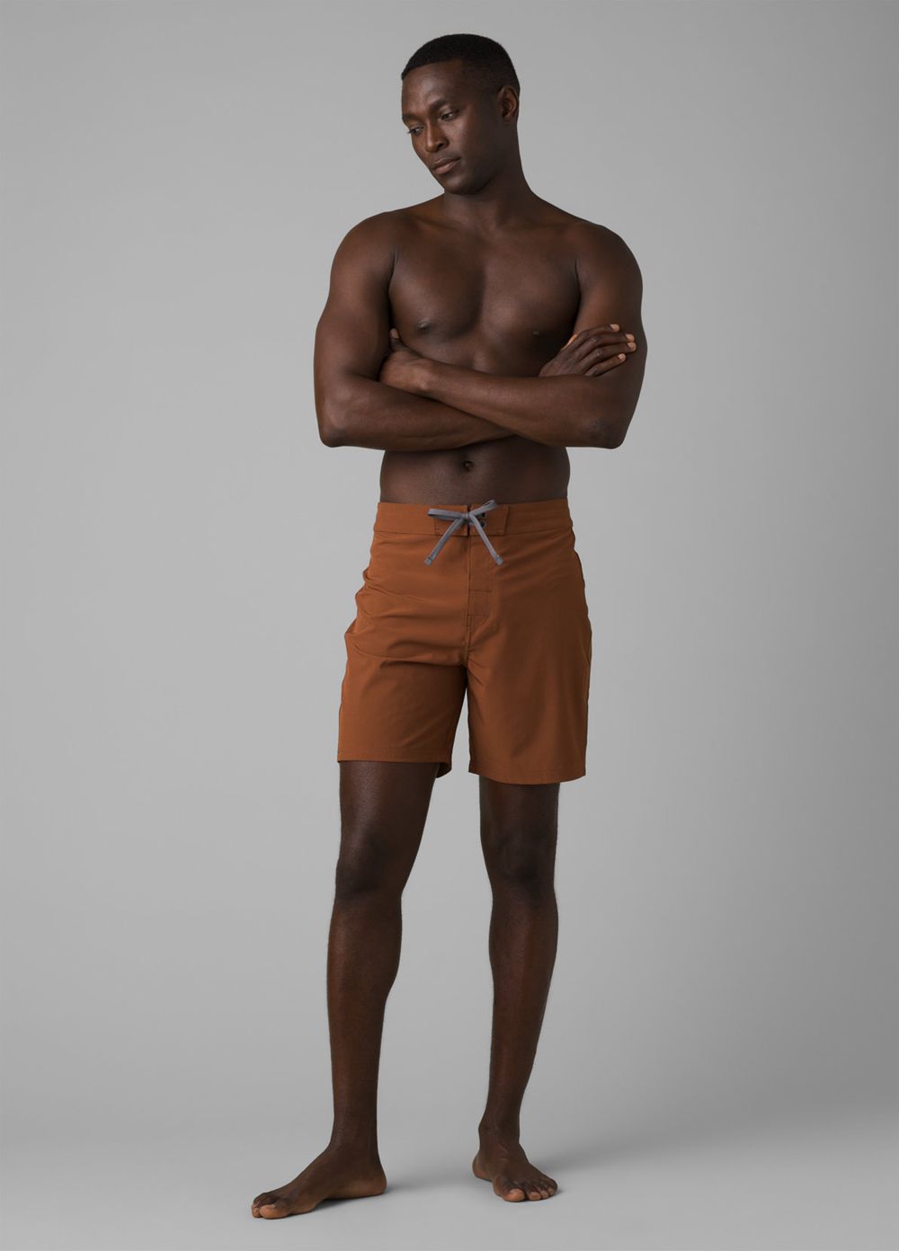 Brown Men's PrAna Riveter Boardshorts | 56892-TNBC