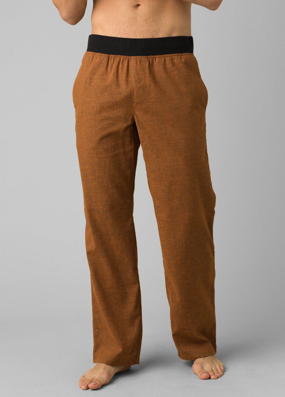 Brown Men\'s PrAna Vaha Pants | 64905-VQBL