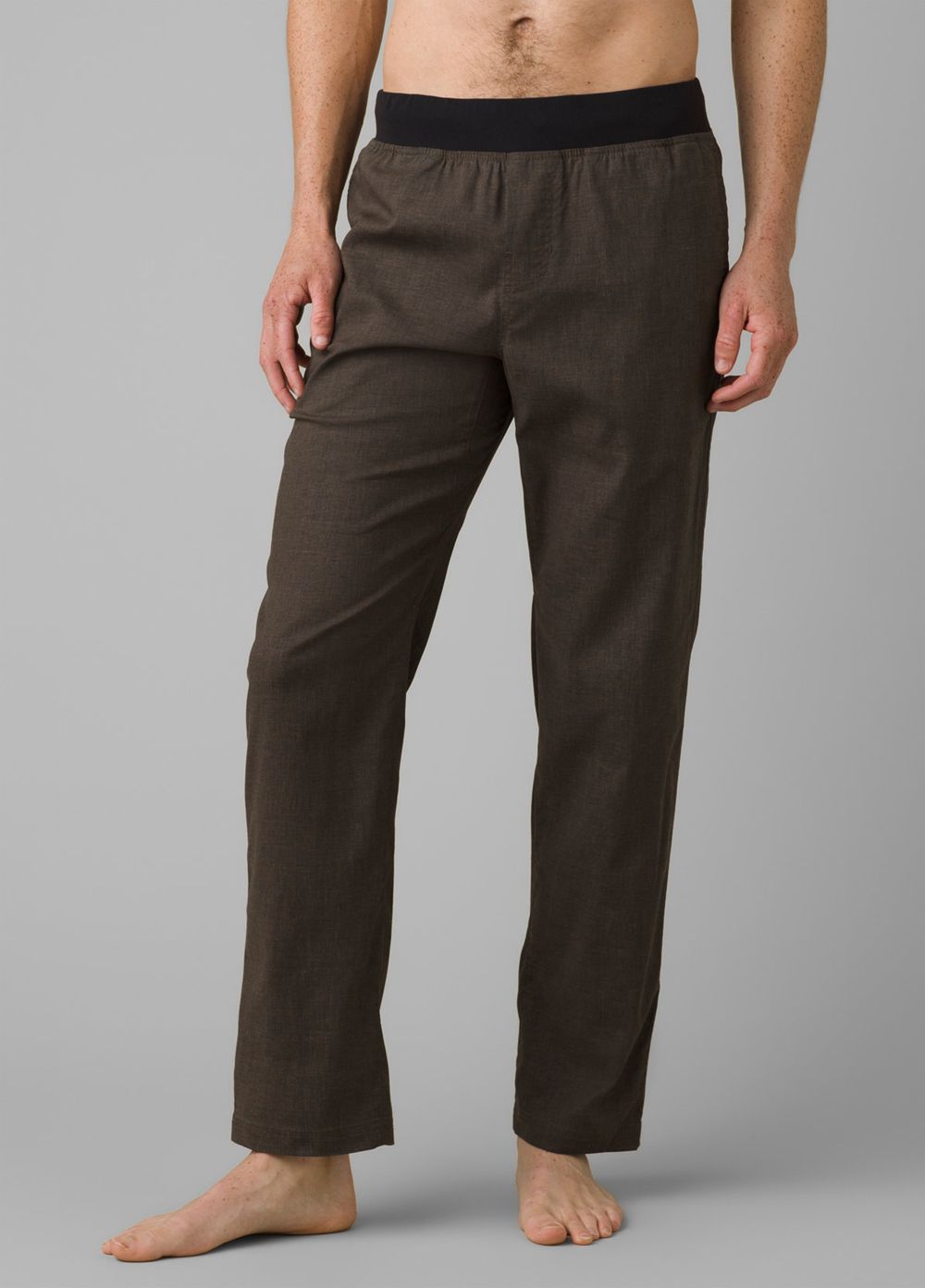 Brown Men\'s PrAna Vaha Straight Pants | 12803-UGWM