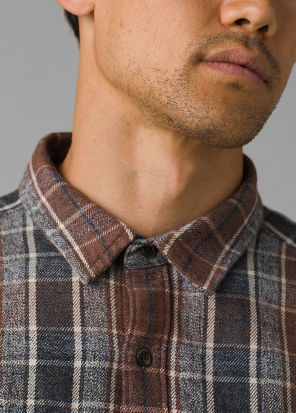 Brown Men's PrAna Westbrook Flannel Shirts | 57832-IEPV