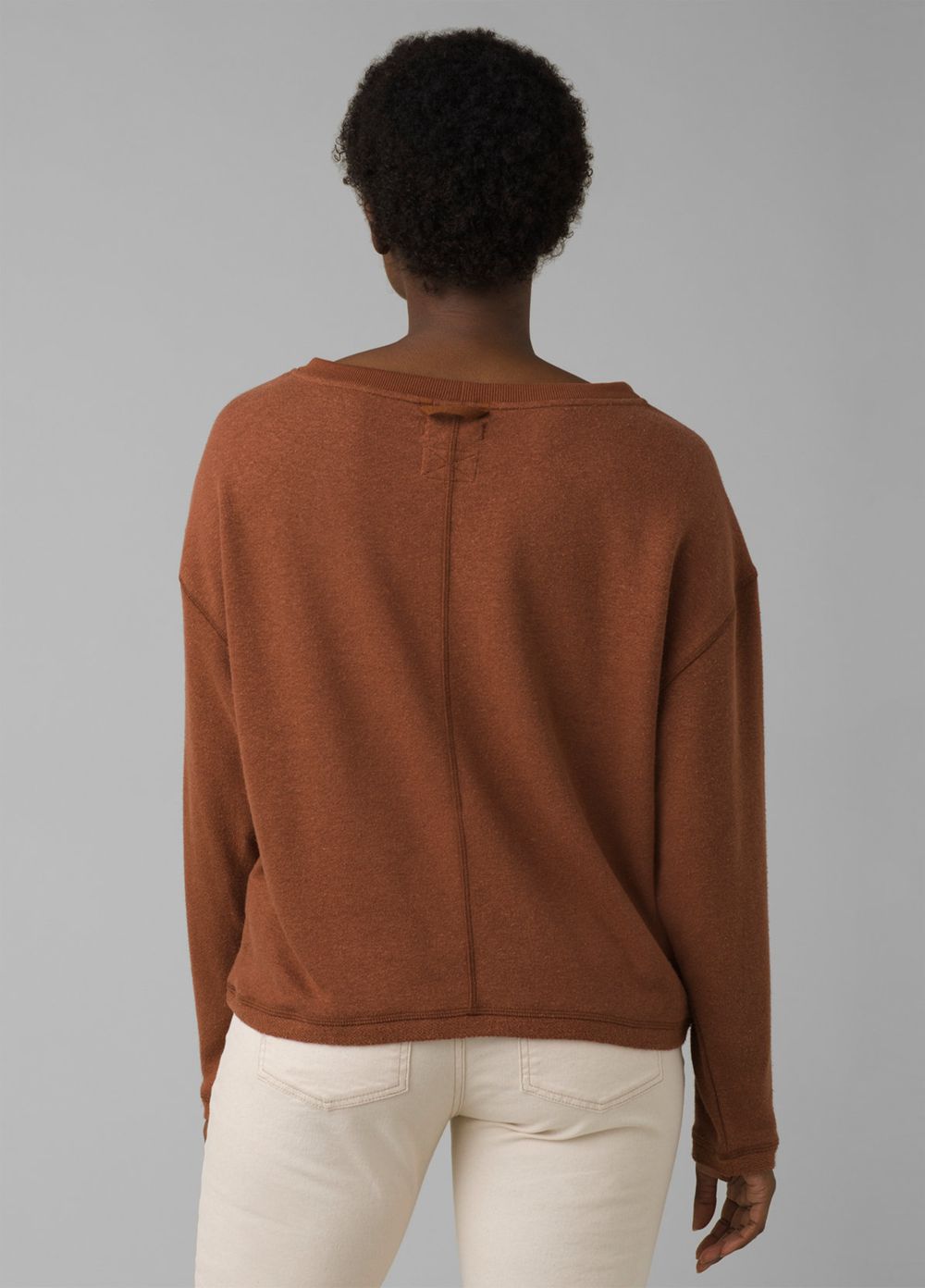 Brown Women's PrAna Cozy Up Polmdale Sweaters | 26057-WJSO