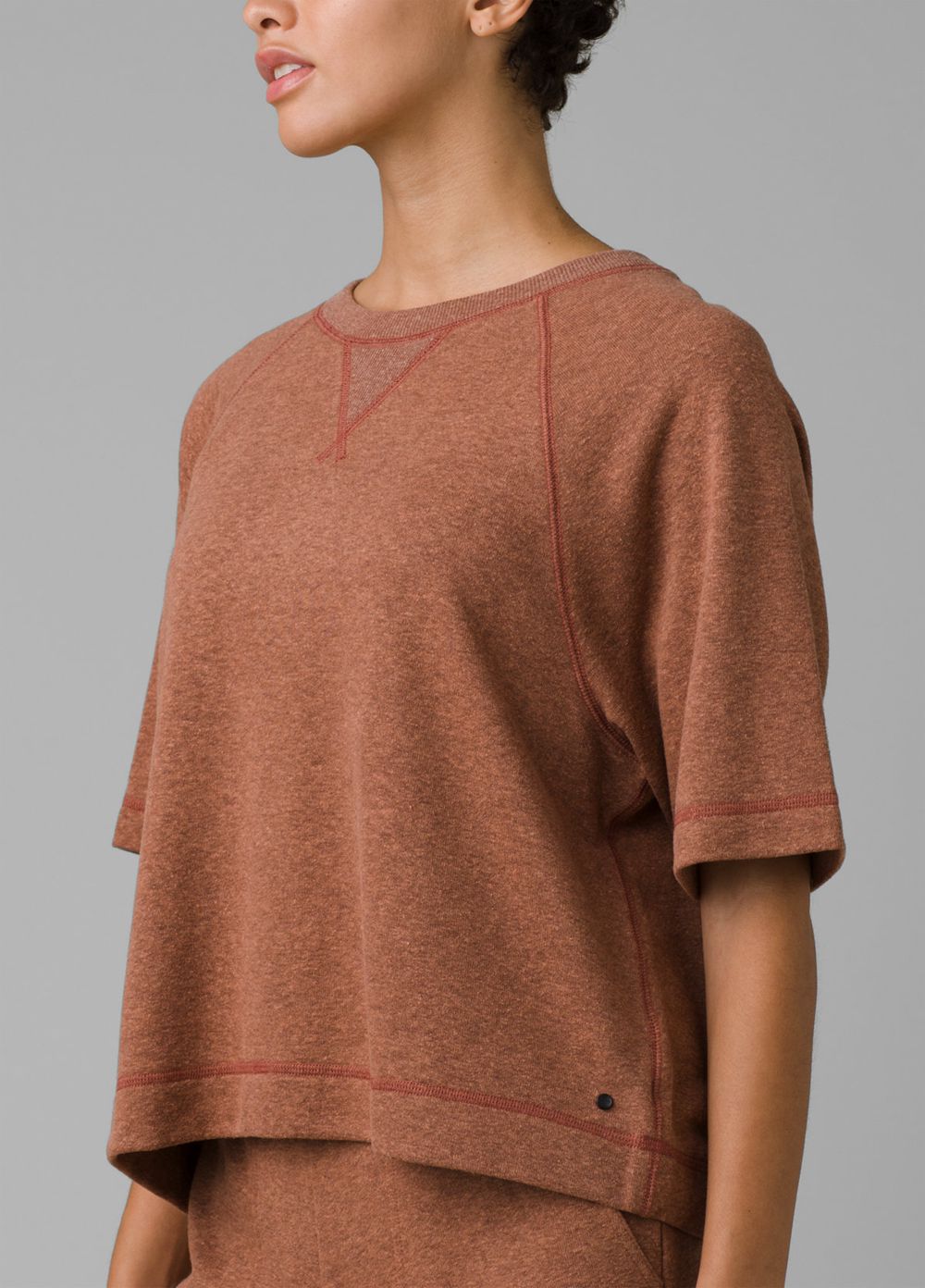 Brown Women's PrAna Cozy Up Sunfair Shirts | 73096-HGFC