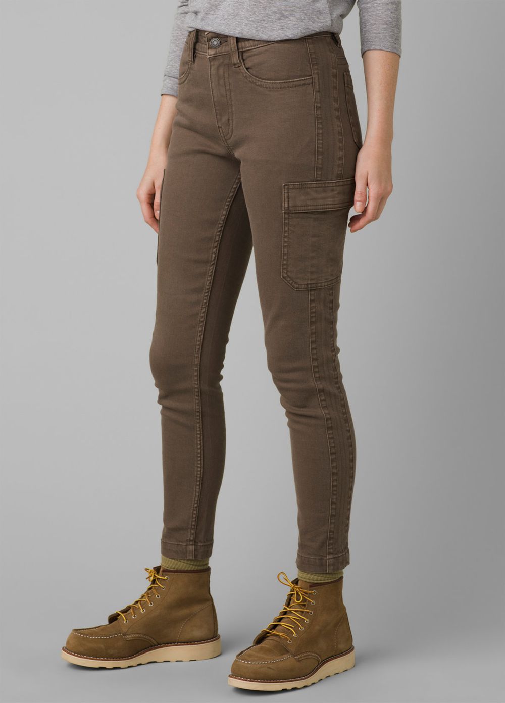 Brown Women\'s PrAna Dollia Ankle Pants | 59238-FTJQ