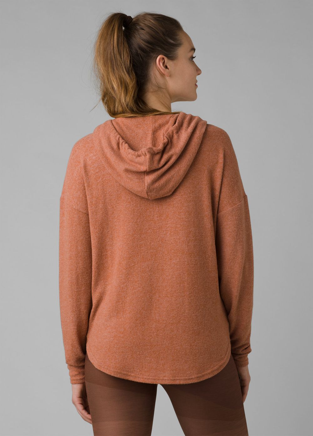 Brown Women's PrAna Foresta Sweaters | 69375-VXAE