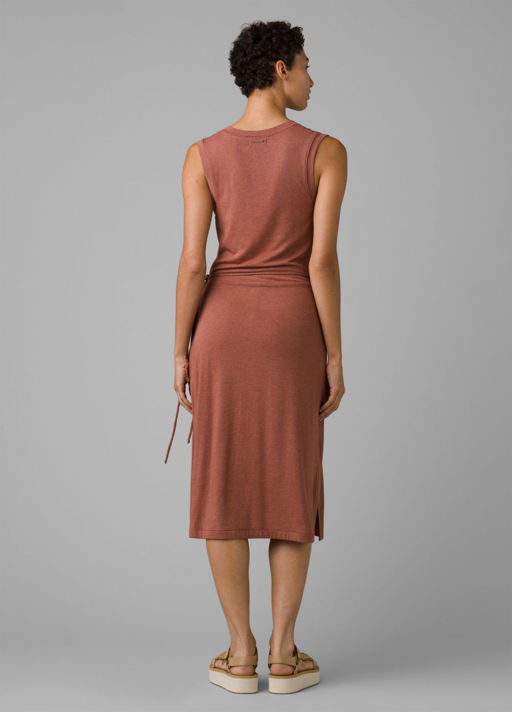 Brown Women's PrAna Foundation Wrap Dresses | 41209-YSMW